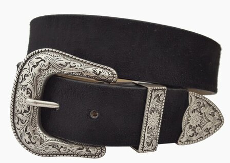 Suede western riem