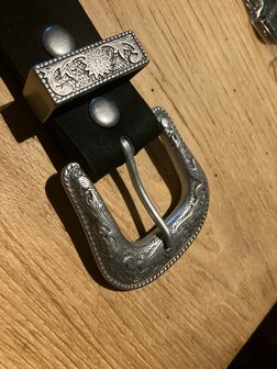 Suede western riem