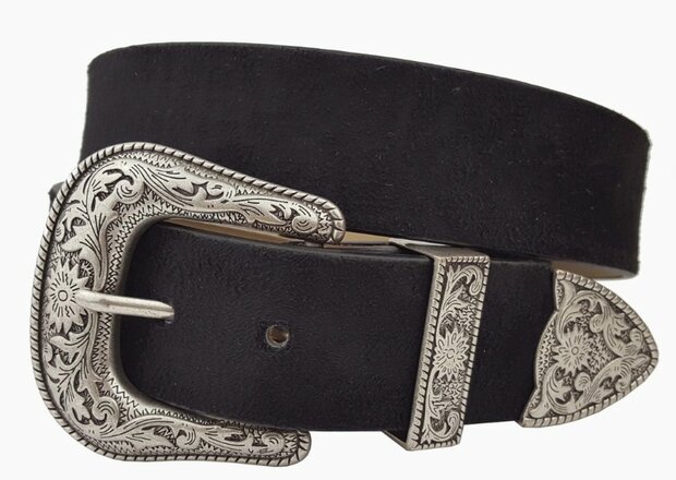 Suede western riem