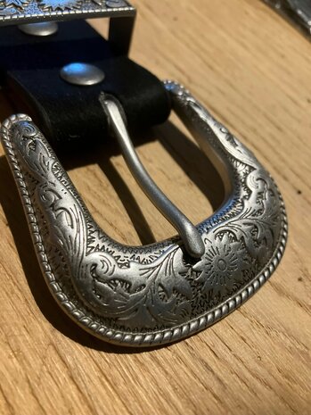 Suede western riem