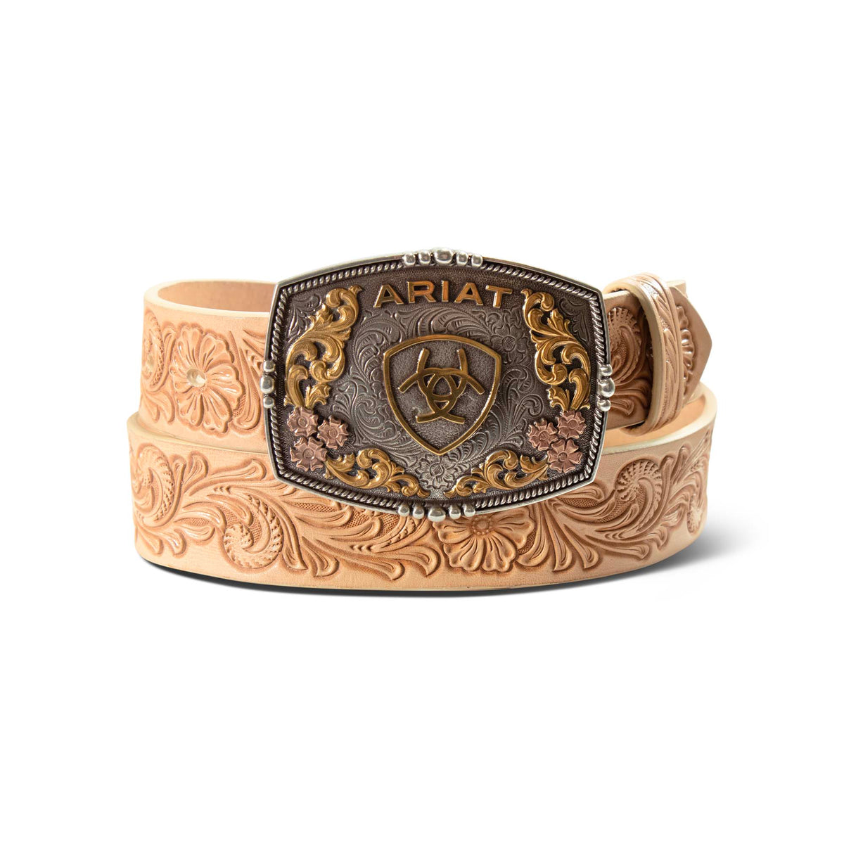 Ariat Floral Emboss Leather Belt – Floral Embossed Western Riem