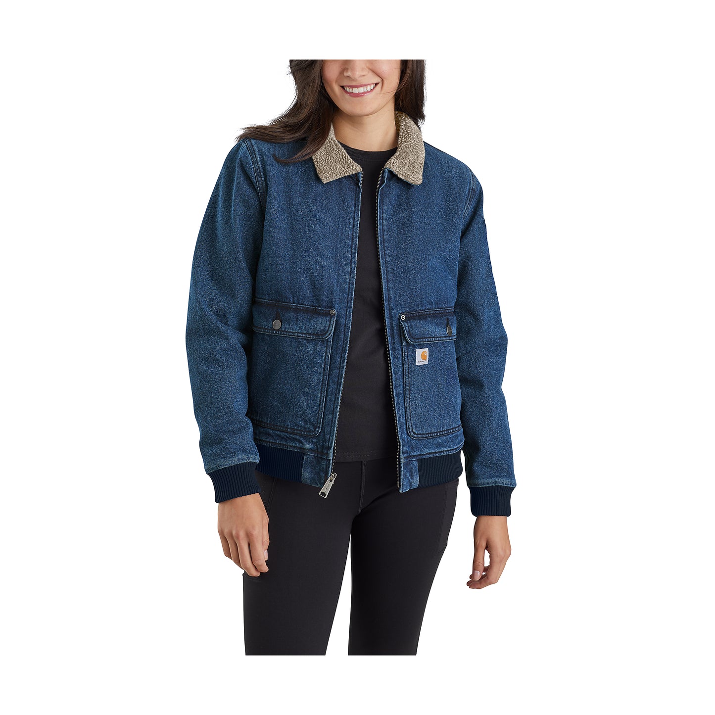 Rugged Flex™ Relaxed Fit Denim Sherpa-Lined Jacket