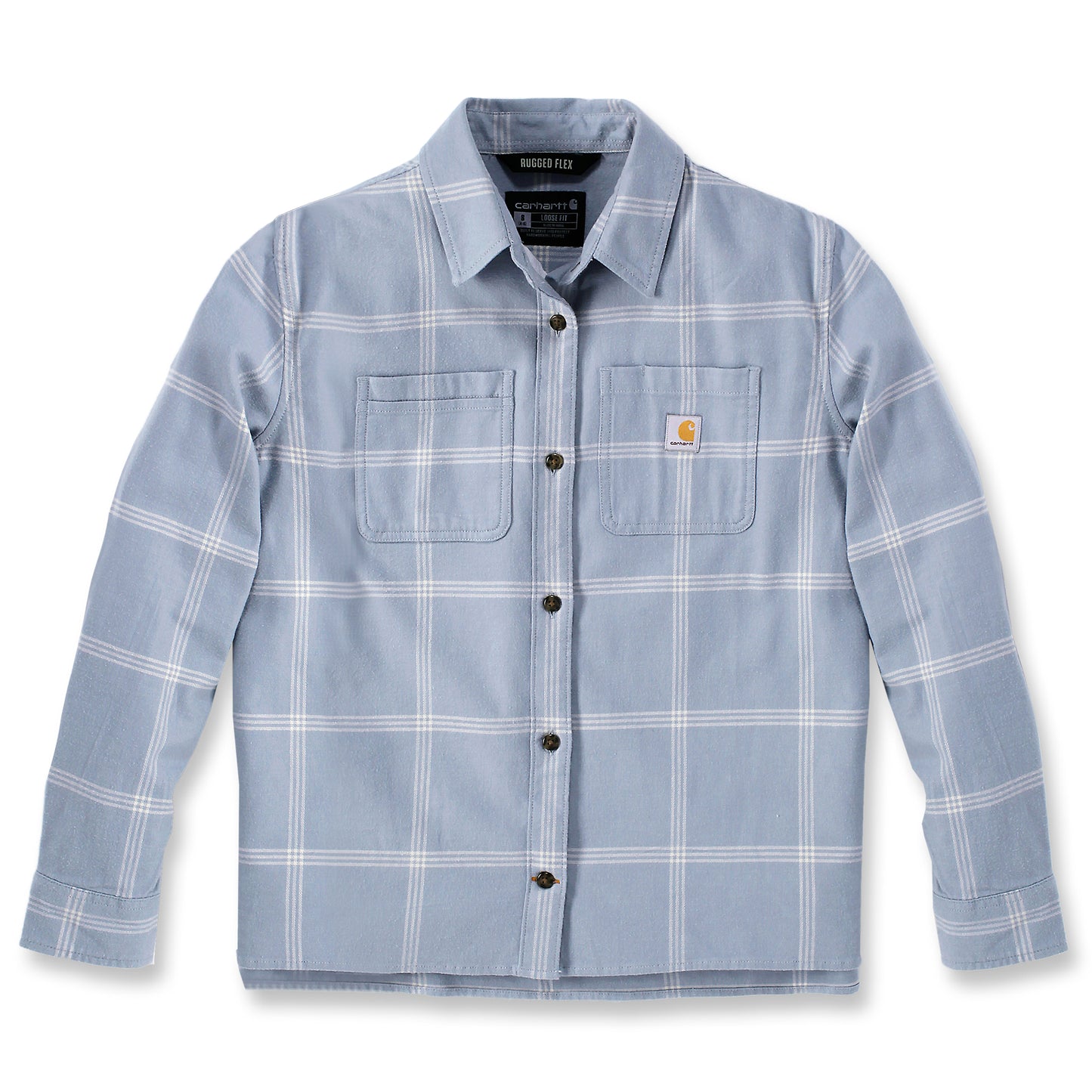 Carhartt Rugged Flex™ Loose Fit Midweight Flannel Long-Sleeve Plaid Shirt