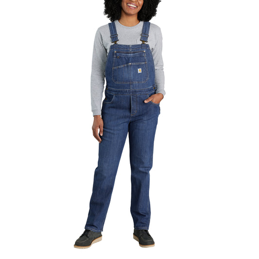 Carhartt dames Rugged Flex™ Relaxed Fit Denim Bib Overall