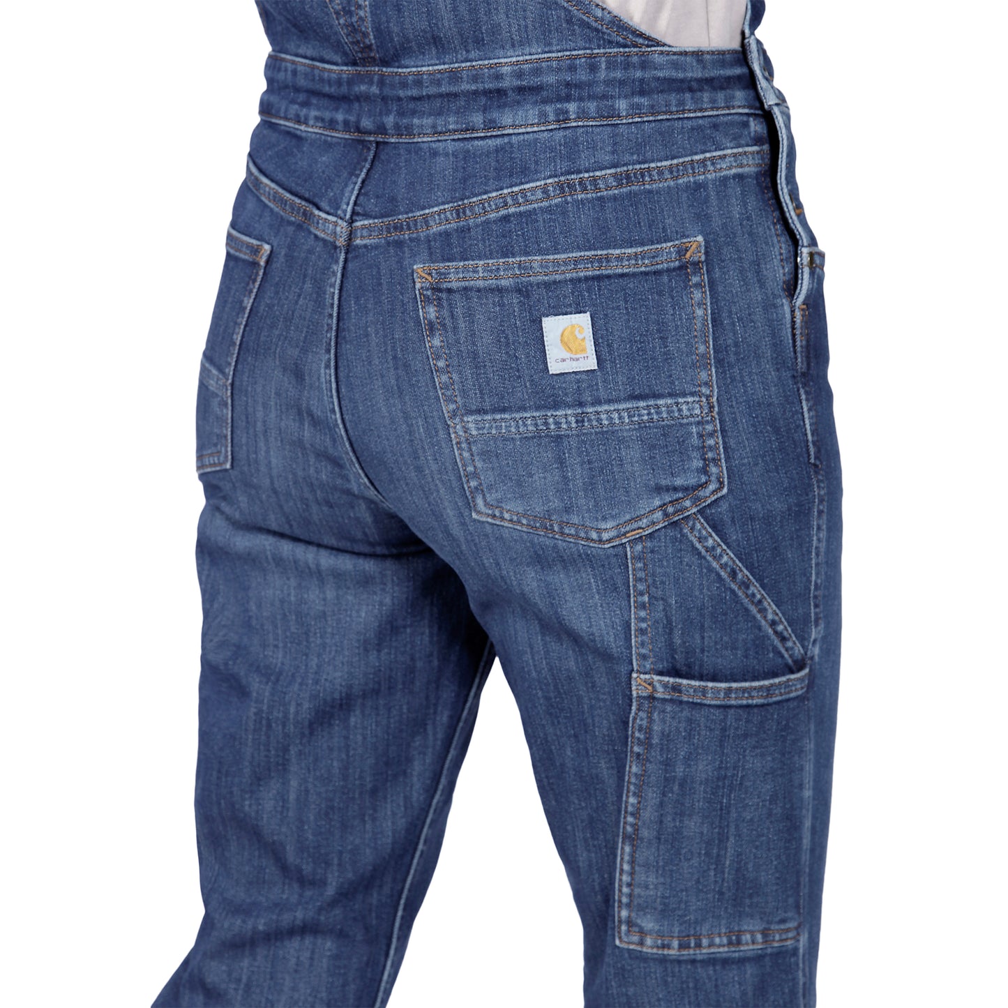 Carhartt dames Rugged Flex™ Relaxed Fit Denim Bib Overall
