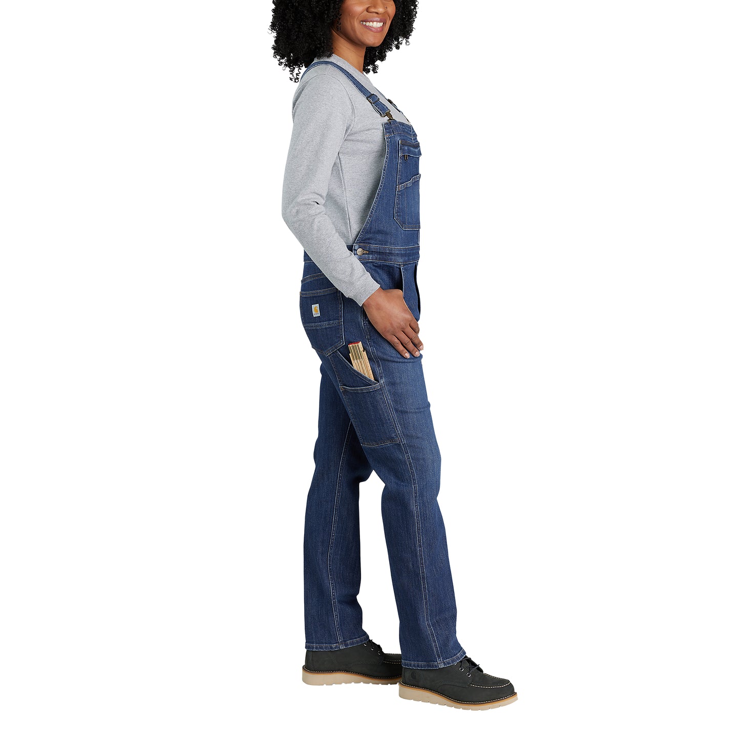 Carhartt dames Rugged Flex™ Relaxed Fit Denim Bib Overall