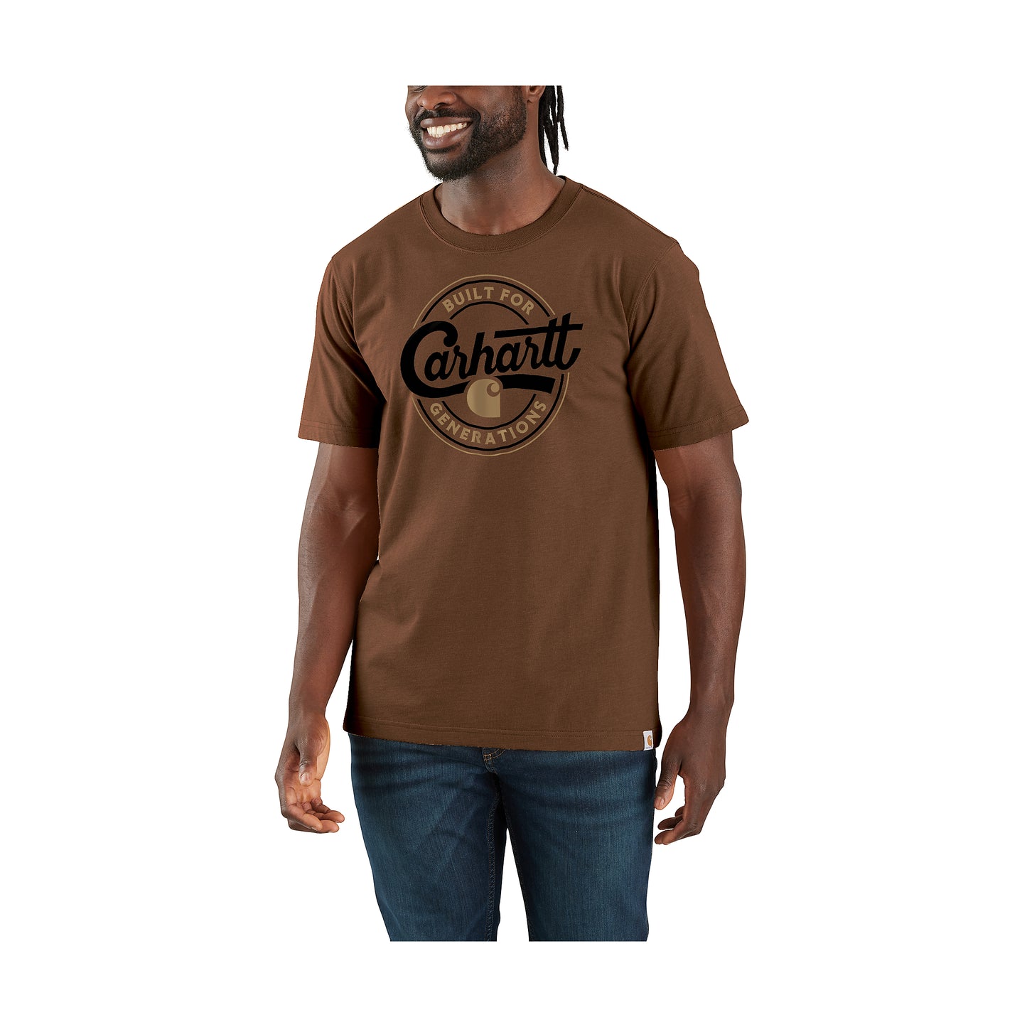 Relaxed Fit Lightweight Short-Sleeve Script Graphic T-Shirt