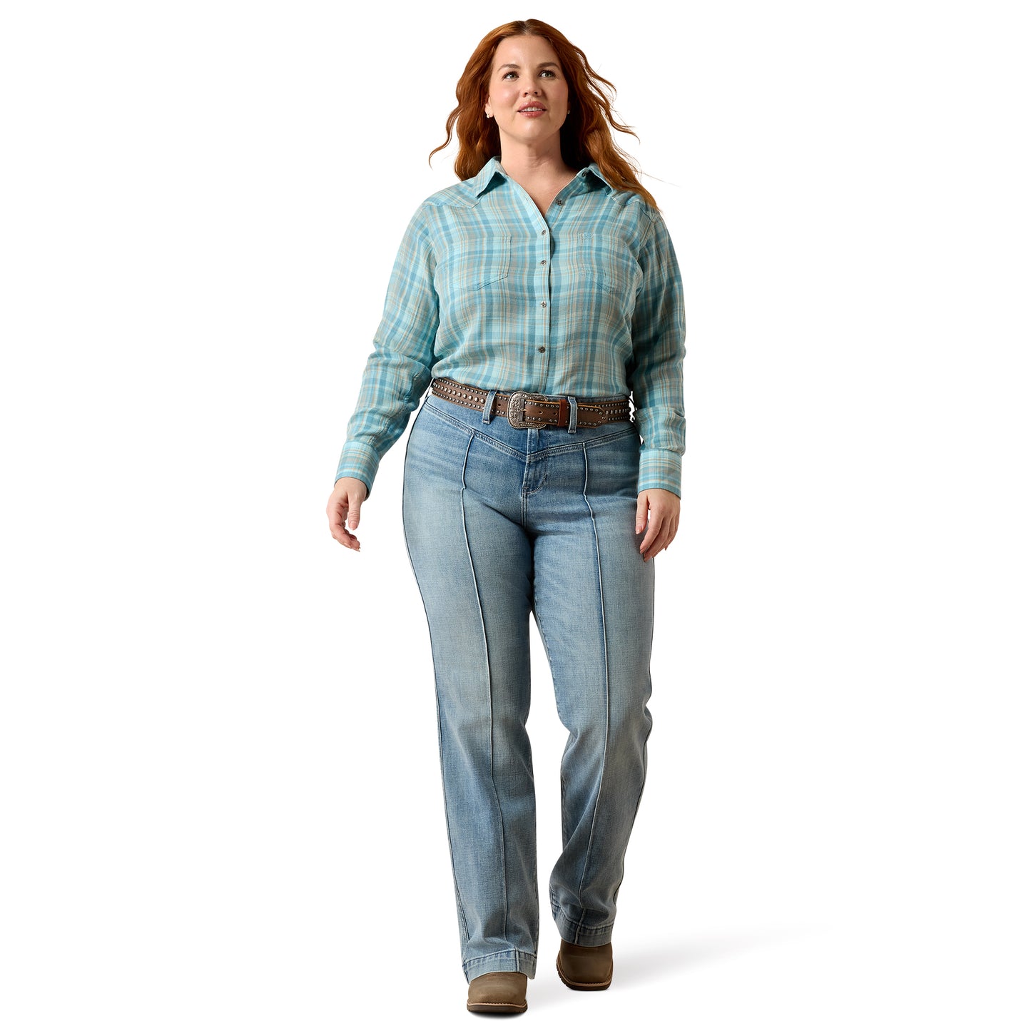 Ariat Billie Jean Shirt - Adriatic Plaid