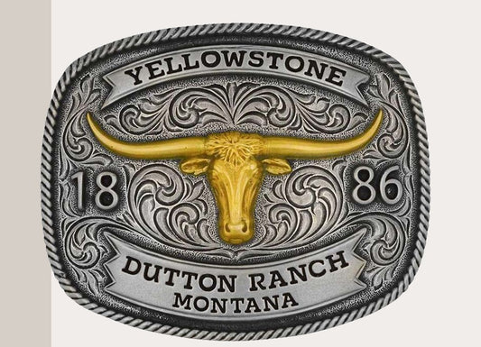Yellowstone Buckle longhorn van Stars and Stripes