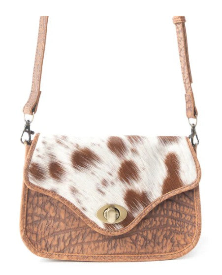 Swift Rider Leather & Hairon Bag