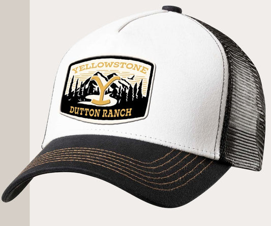 Yellowstone Truckercap stars and stripes wit met logo