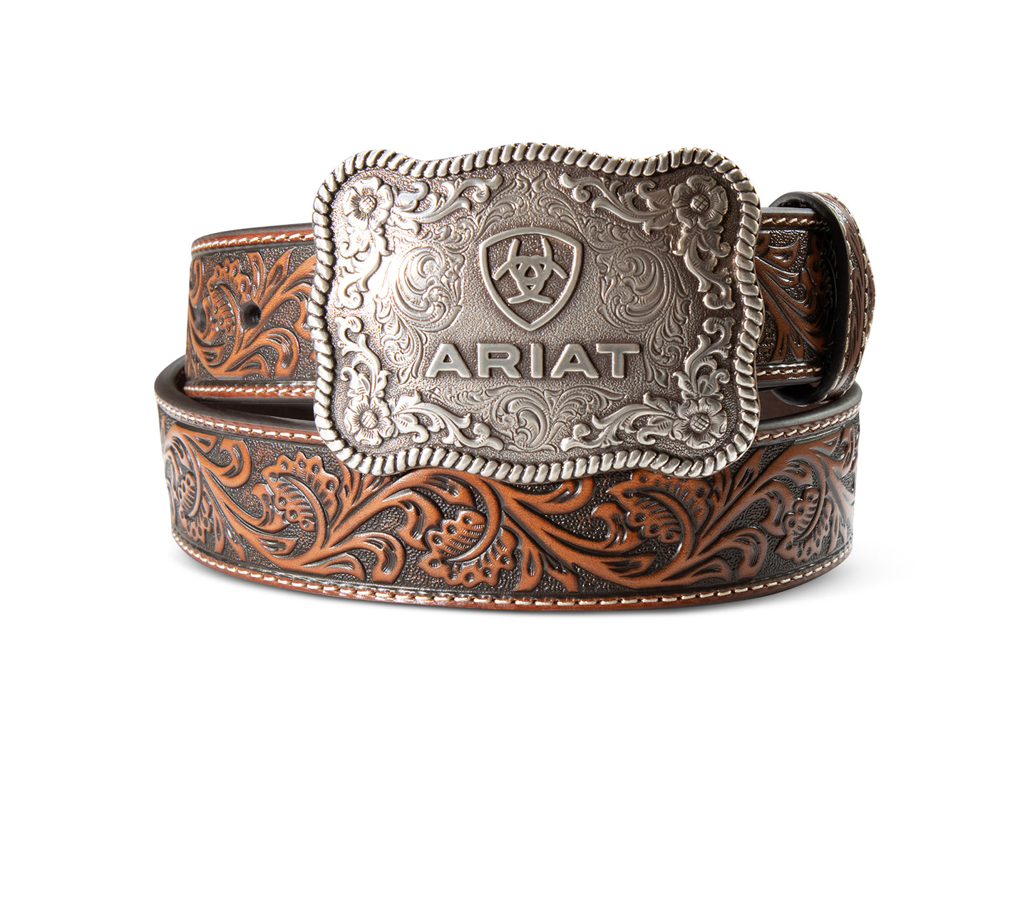 Ariat Heren Leather Cow Buckle Belt