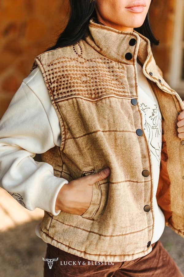 Desert Rodeo Camel Western Gilet