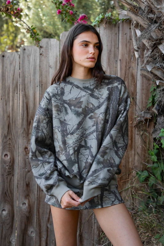 Rodeo elk camo sweatshirt