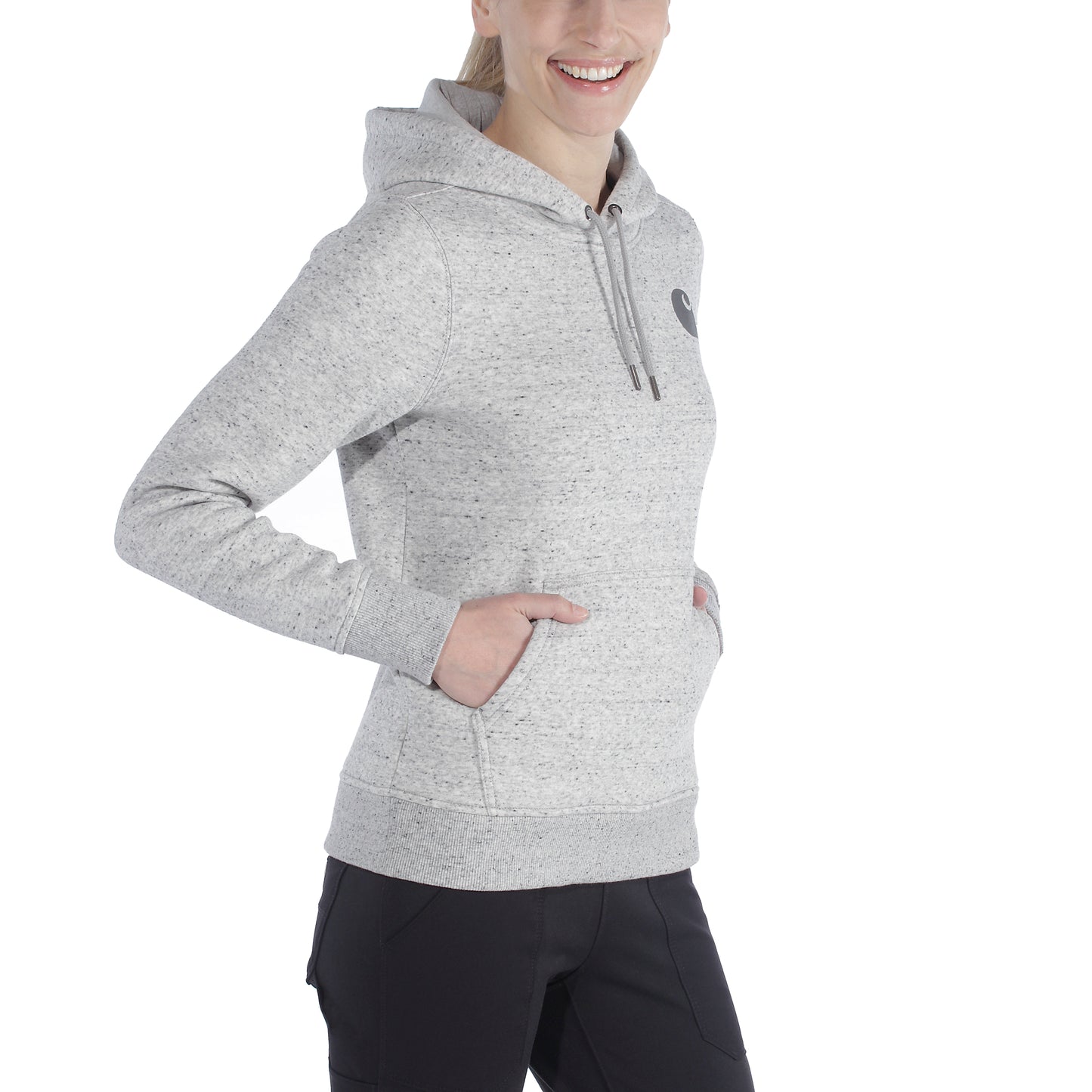 Carhartt Dameshoody met logo
