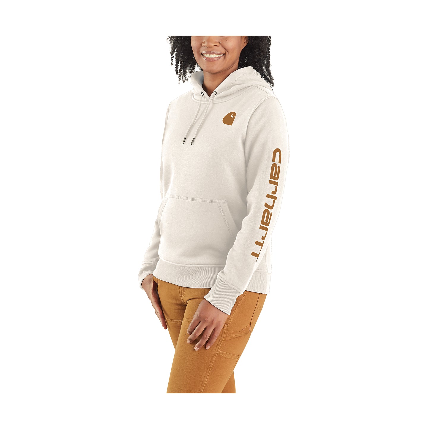 Carhartt Dameshoody met logo
