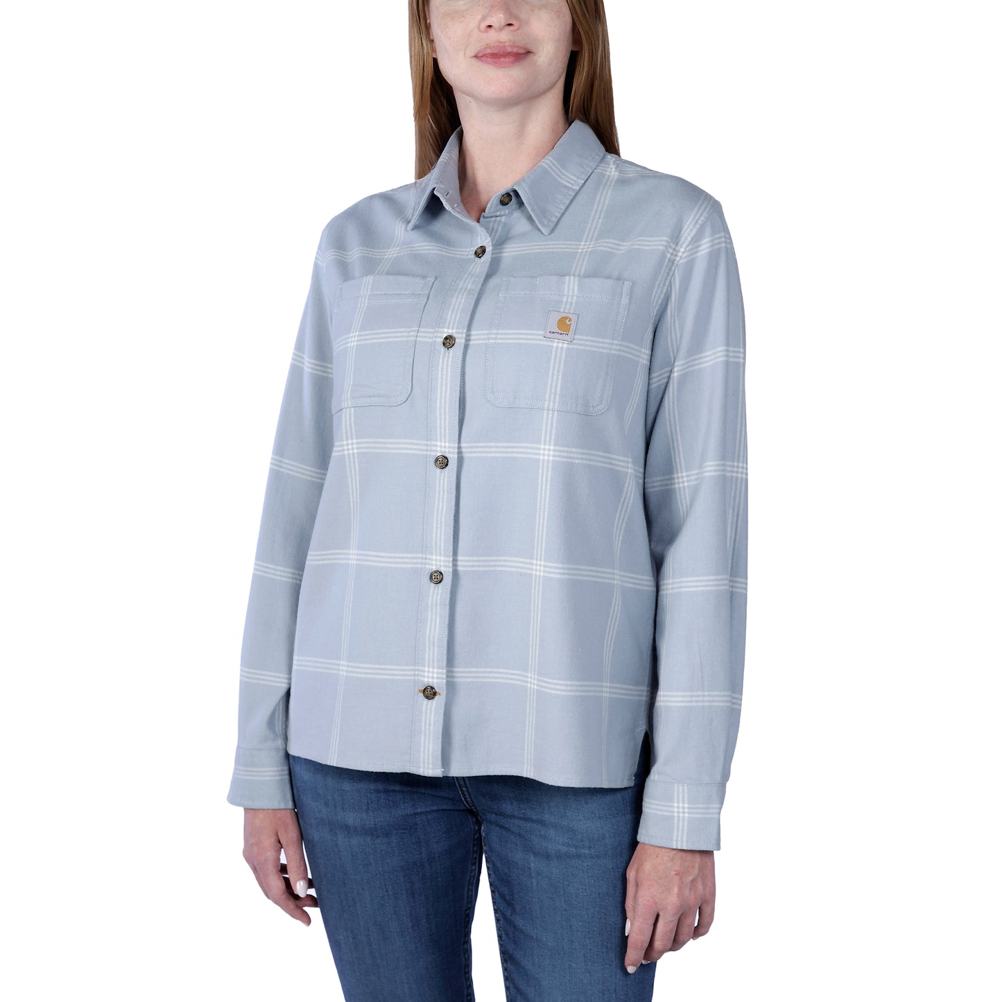 Carhartt Rugged Flex™ Loose Fit Midweight Flannel Long-Sleeve Plaid Shirt