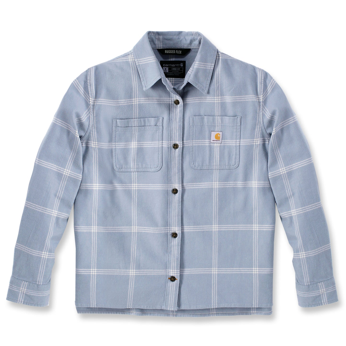 Carhartt Rugged Flex™ Loose Fit Midweight Flannel Long-Sleeve Plaid Shirt