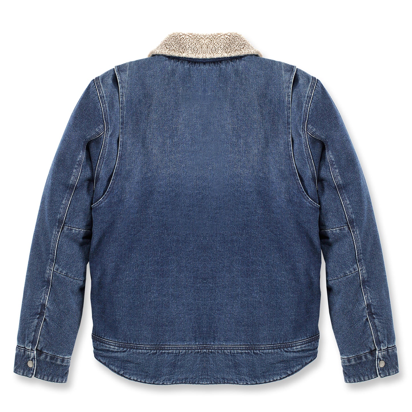 Relaxed Fit Denim Sherpa-Lined Jacket