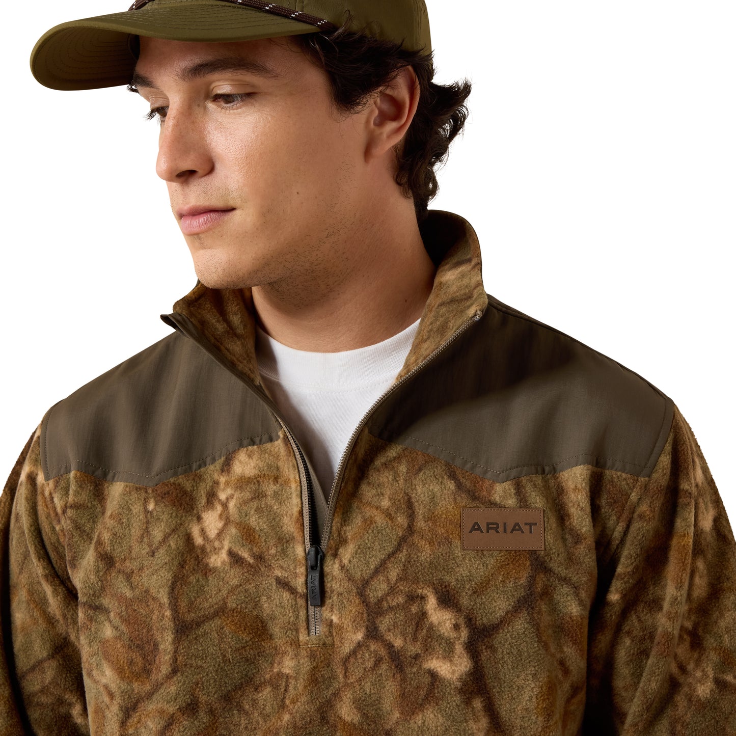 Ariat Basis Fleece Pullover Savannah Tan Camo
