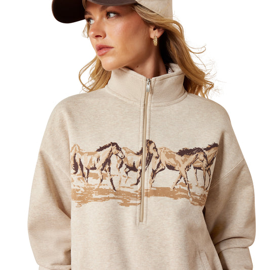 Ariat Running Wild 1/2 Zip Sweatshirt
