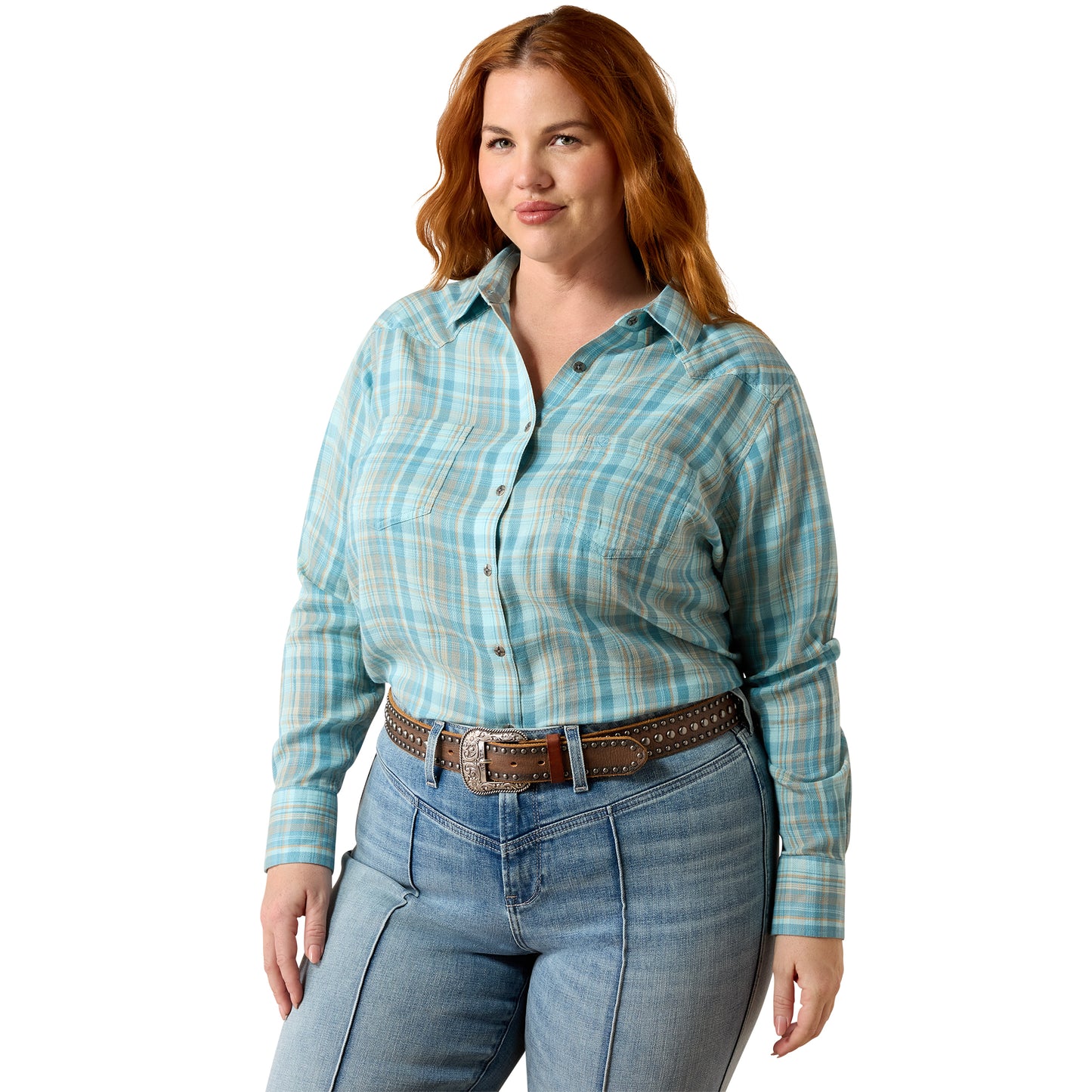 Ariat Billie Jean Shirt - Adriatic Plaid