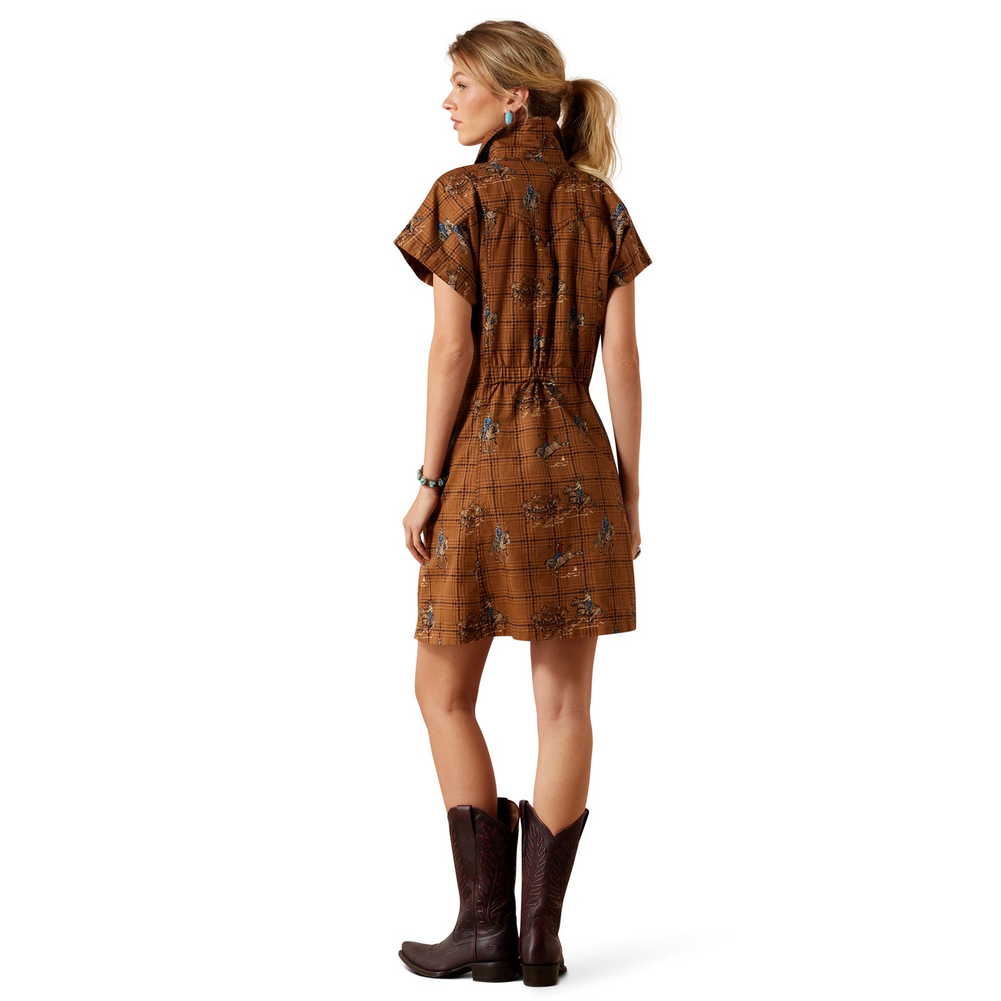 Ariat Cody Dress – Glen Plaid Rodeo