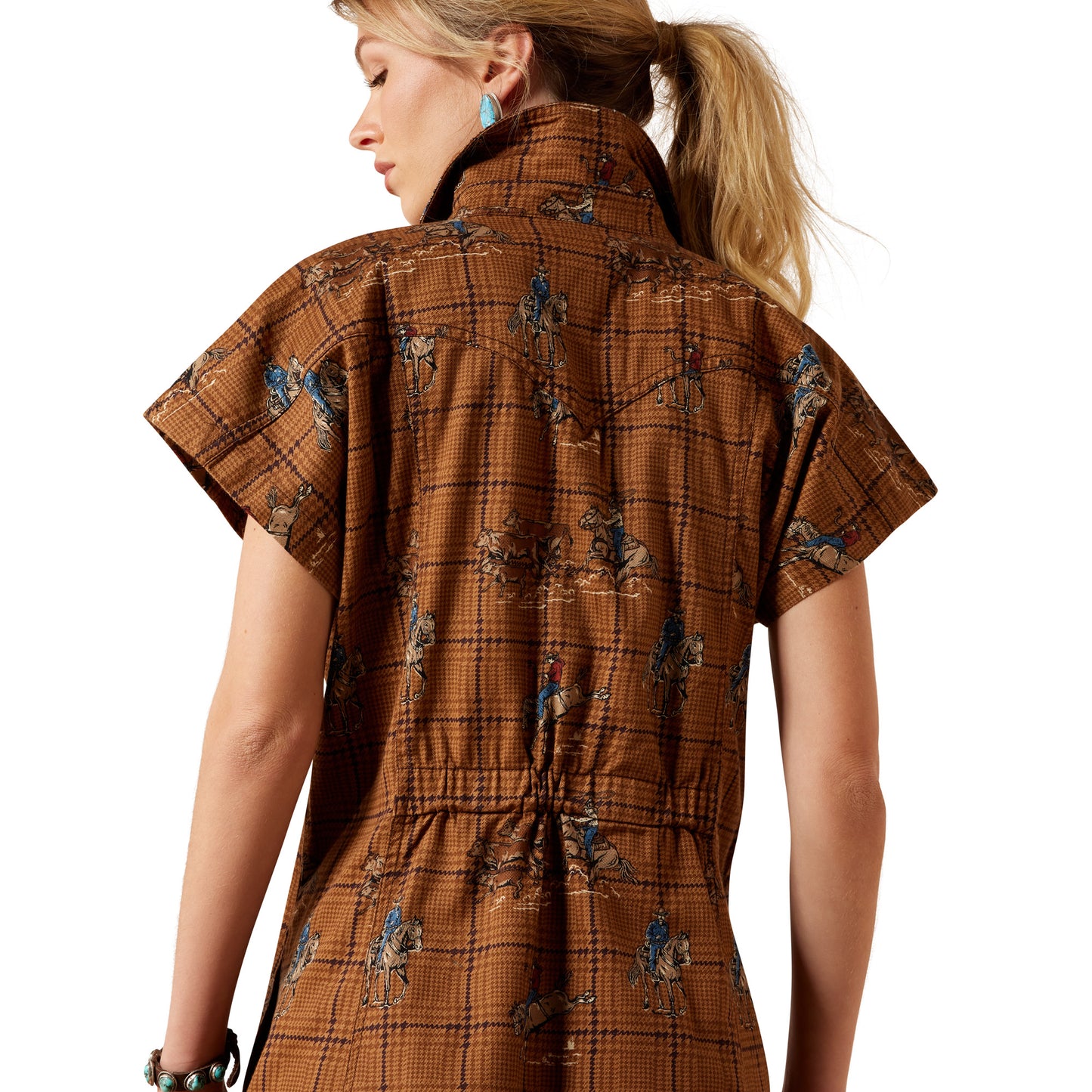 Ariat Cody Dress – Glen Plaid Rodeo