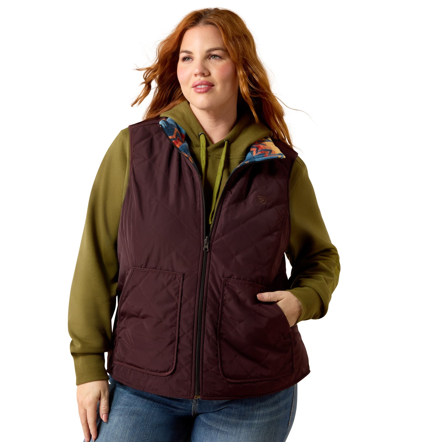 Ariat Dilon 2.0 Reversible Insulated Vest Dames – Omkeerbare Western Bodywarmer