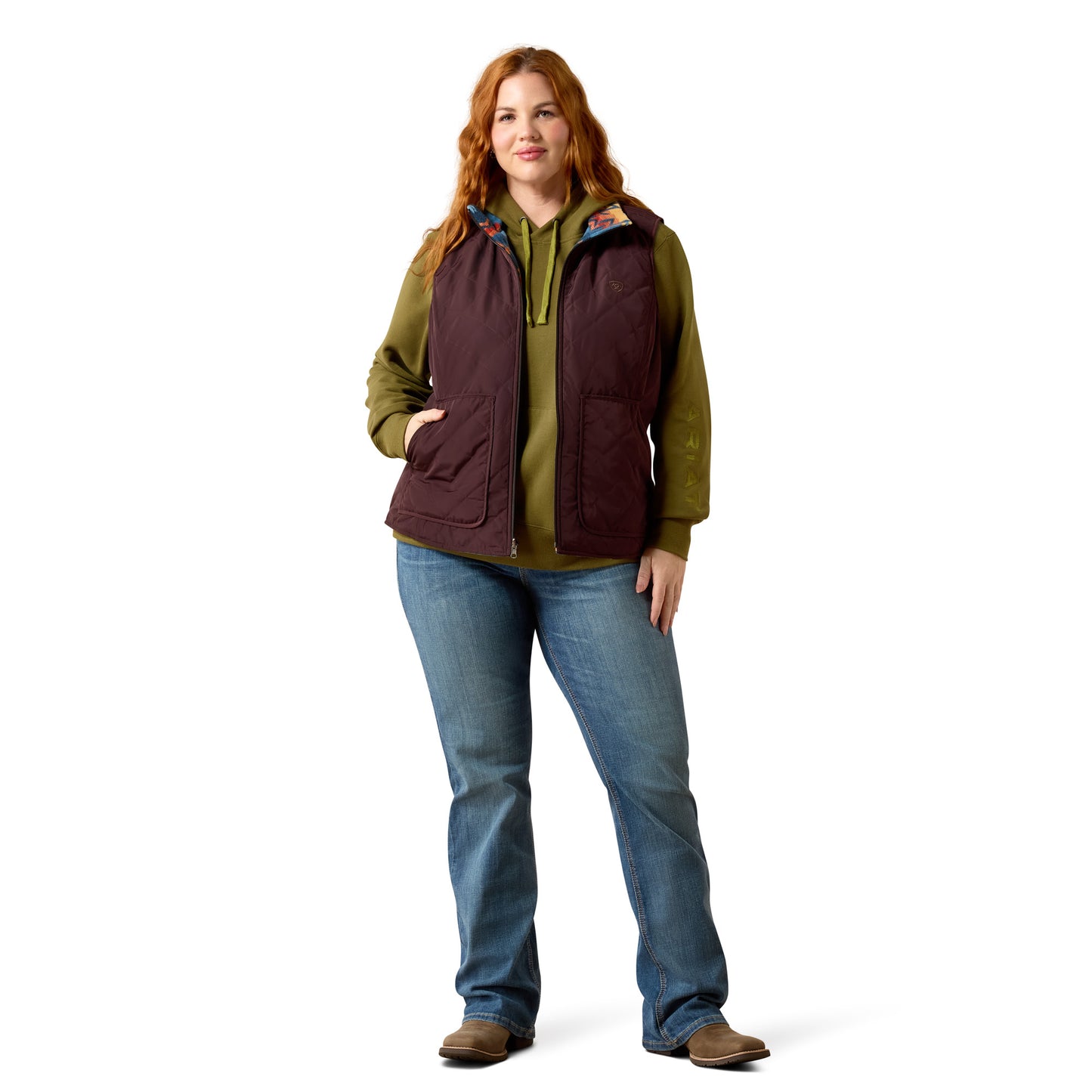 Ariat Dilon 2.0 Reversible Insulated Vest Dames – Omkeerbare Western Bodywarmer