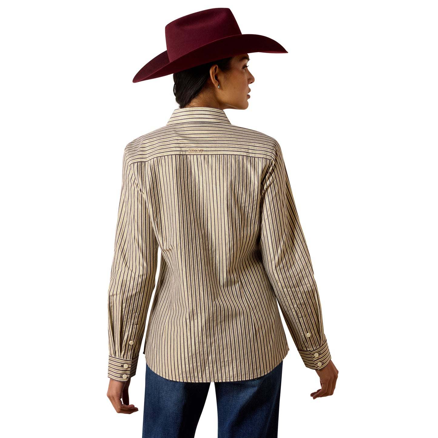 Ariat Kirby Stretch Shirt - Chocolate Plum Stripe