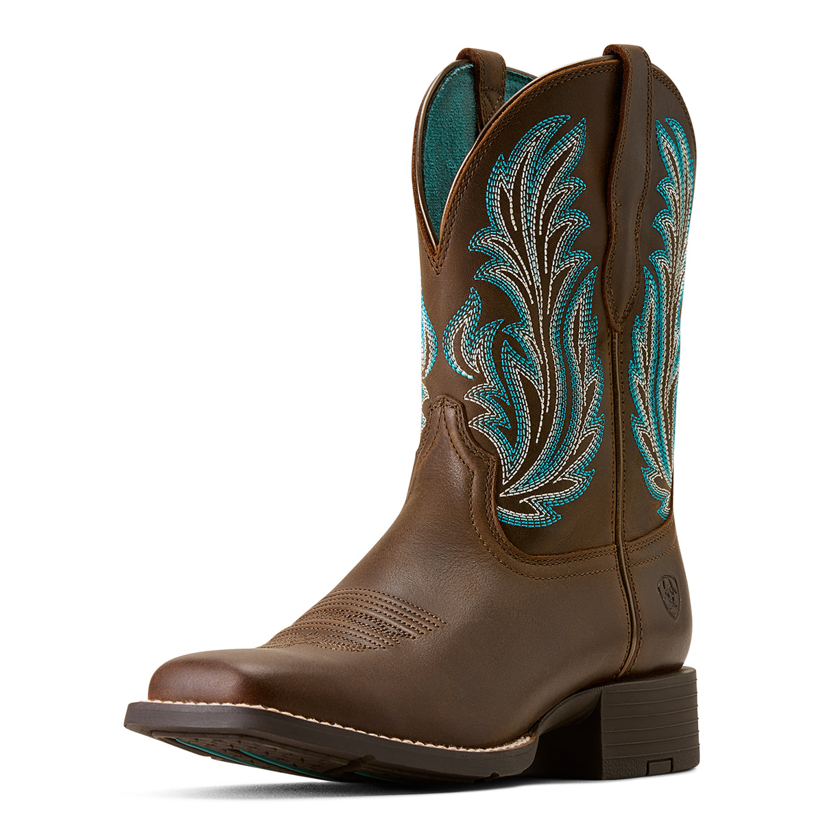 Ariat Round Up Filly Wide Square Toe Western Boot