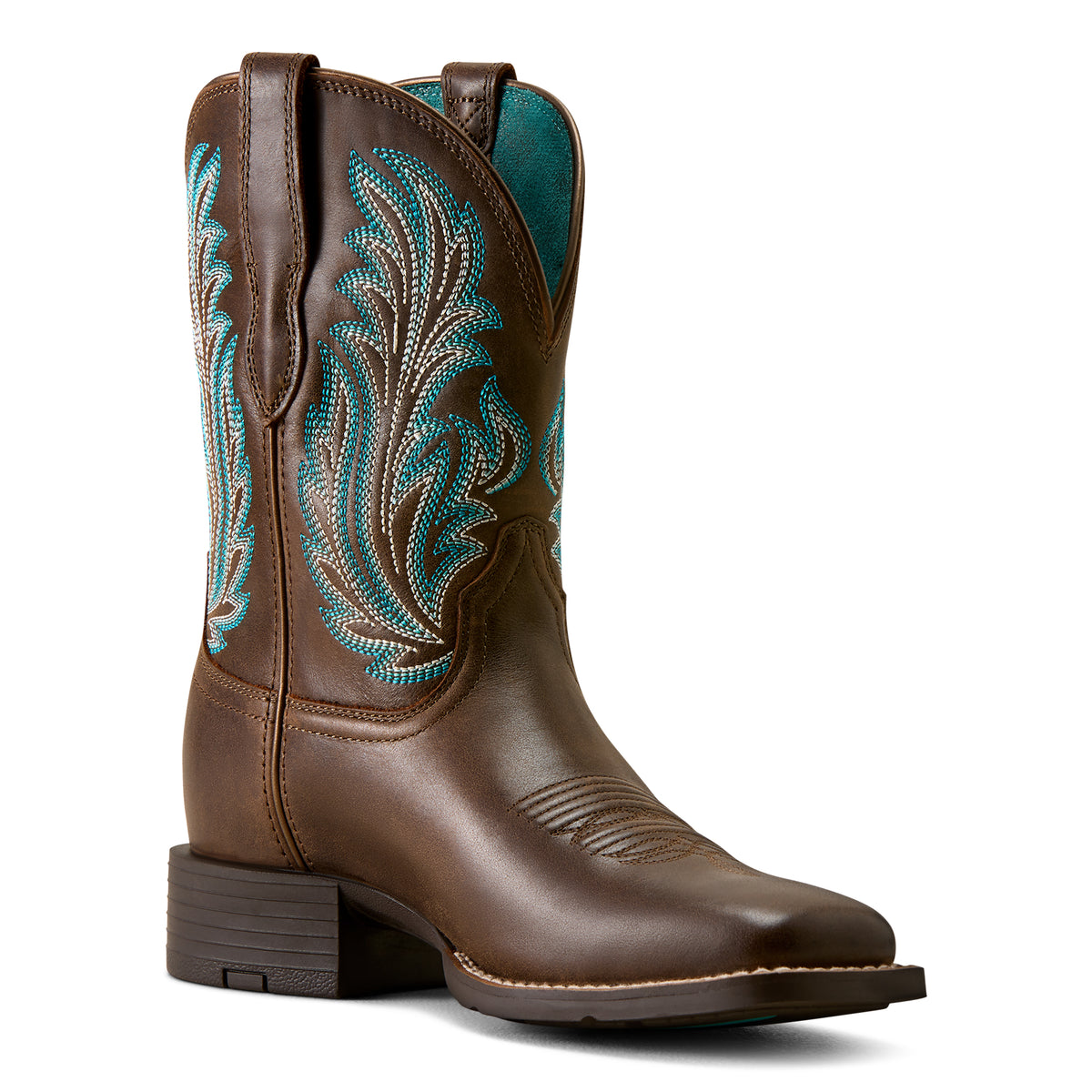 Ariat Round Up Filly Wide Square Toe Western Boot