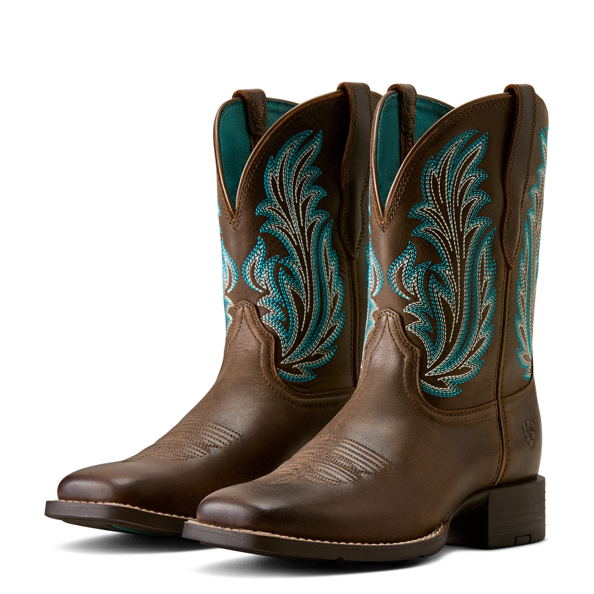 Ariat Round Up Filly Wide Square Toe Western Boot