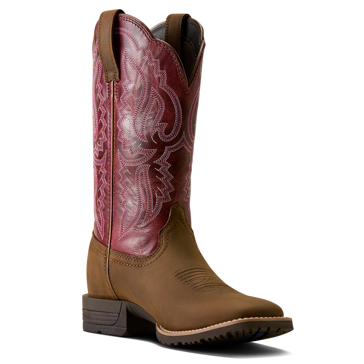 Ariat Hybrid Ranchwork Wide Square Toe Western Boot