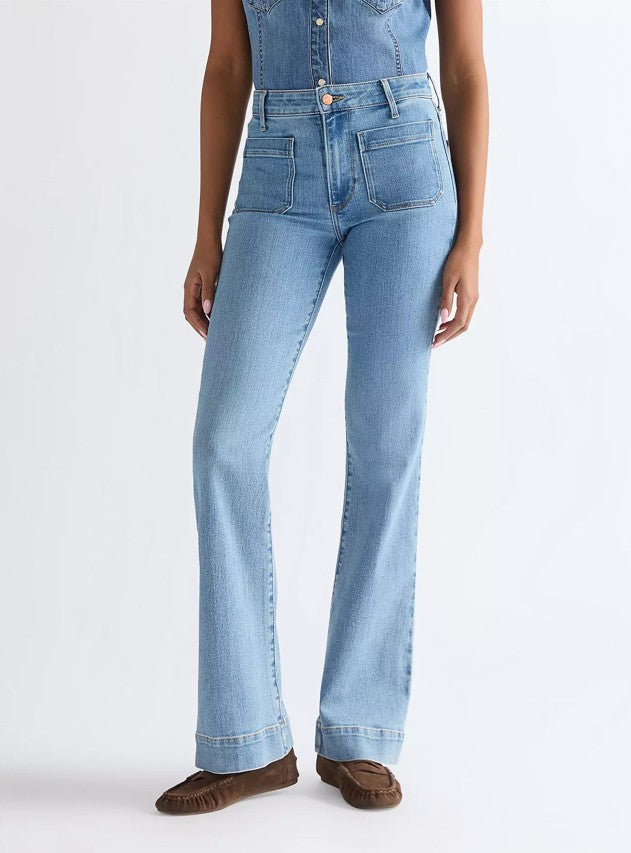 Wrangler Flare Jeans Velvet Sky