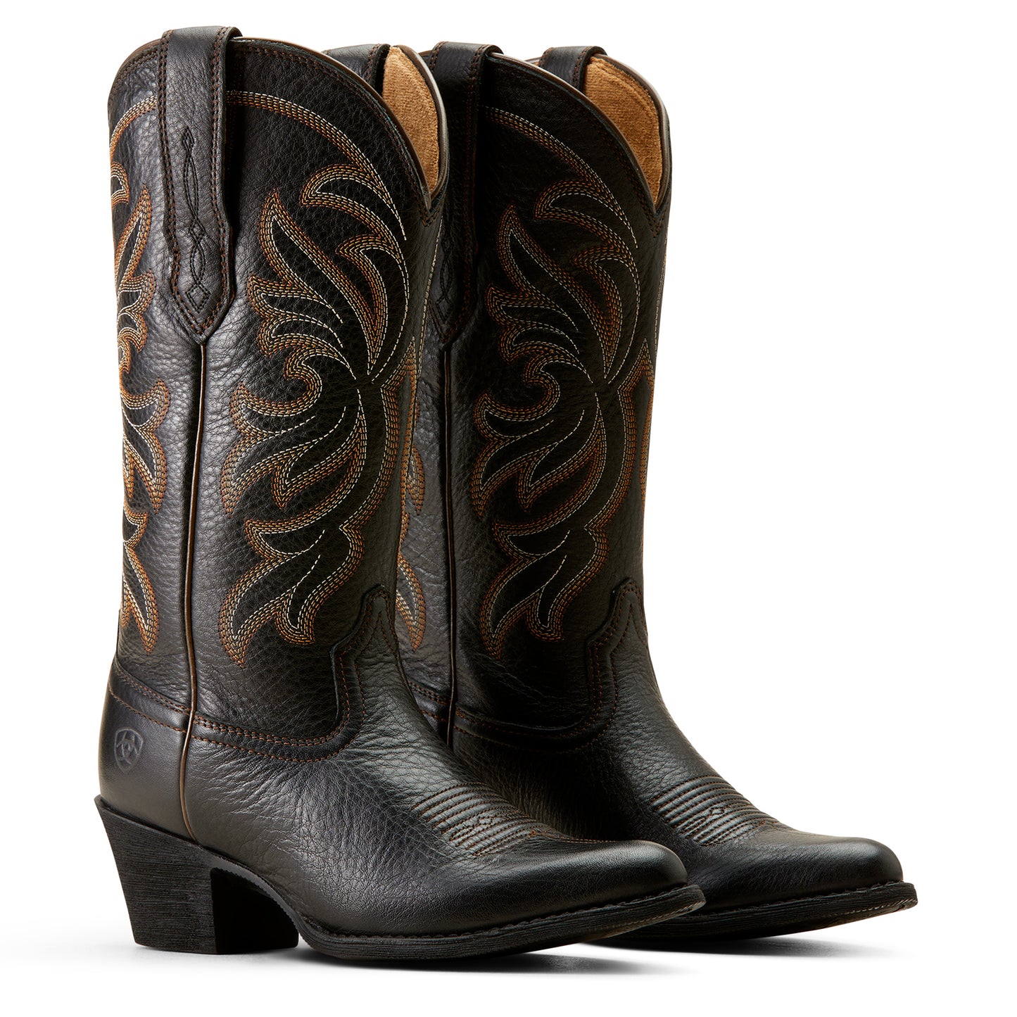 Ariat Heritage J Toe StretchFit Western Boot black deertan