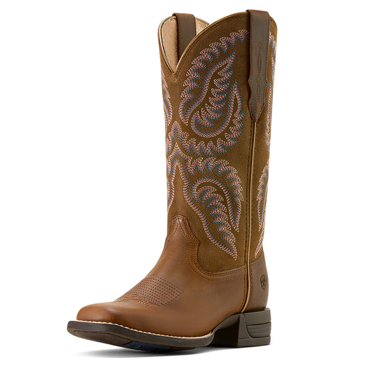 Ariat Cattle Caite Wide Square Toe Western Boot
