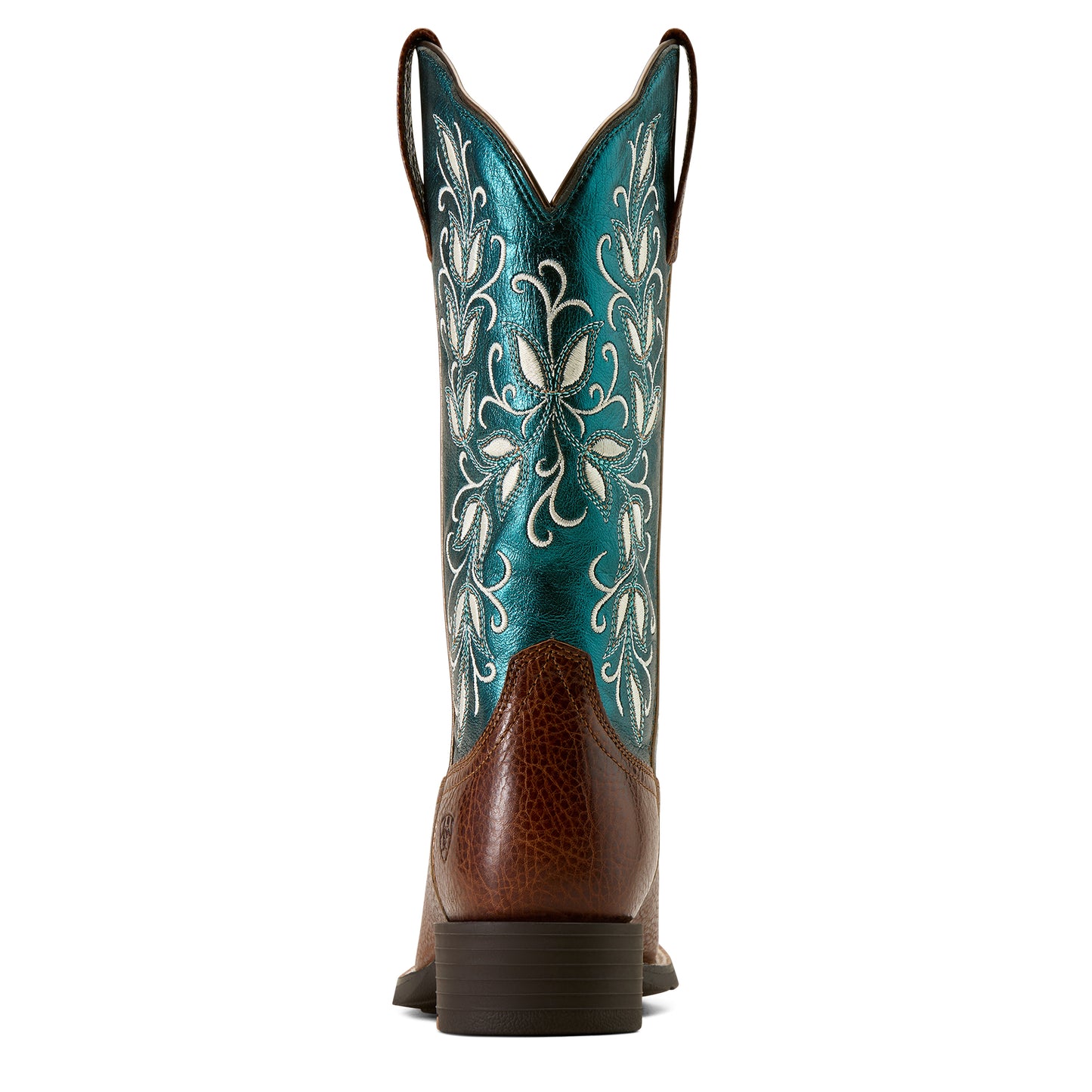 Ariat Round Up Holly Wide Square Toe Western Boot Blauw