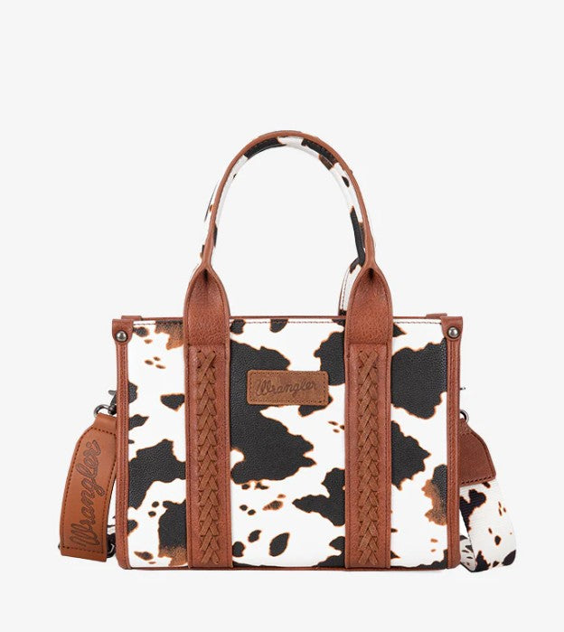 Montana West Wrangler handtas koeienvlekken leer